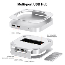 Cargue la imagen en el visor de la galería,Mac mini M4 Stand & Hub with SSD Enclosure