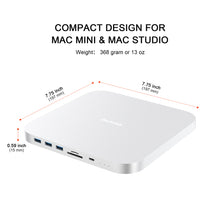 Cargue la imagen en el visor de la galería,Mac mini M1/M2 Hub with Dual SSD Enclosure, HDMI & DP