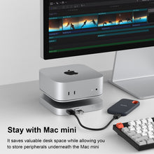 Cargue la imagen en el visor de la galería,Mac mini M4 Stand & Hub with SSD Enclosure