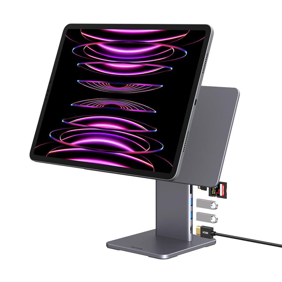 Magnetic Stand with USB hub for iPad Pro