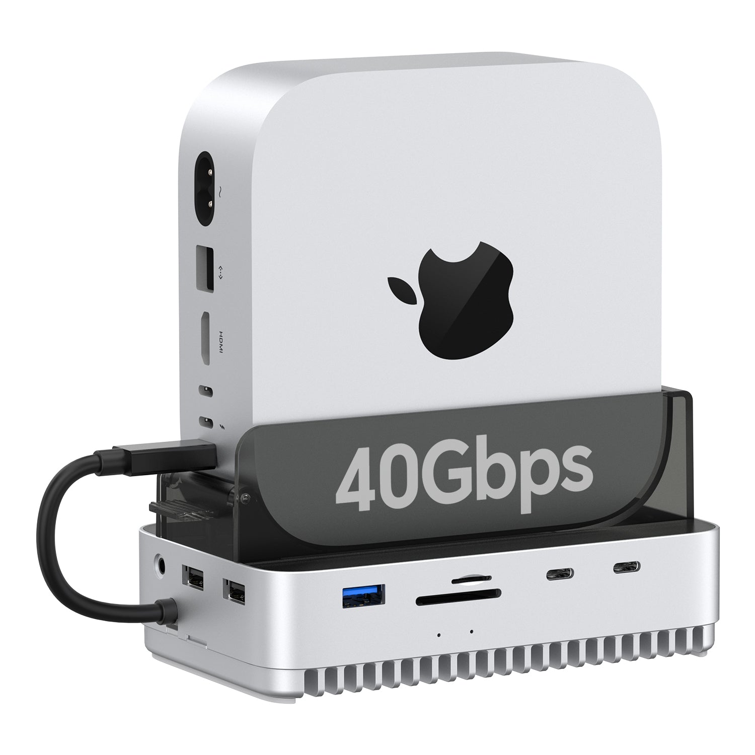 Mac mini M4 Stand & Dock with SSD Enclosure – Qwiizlab