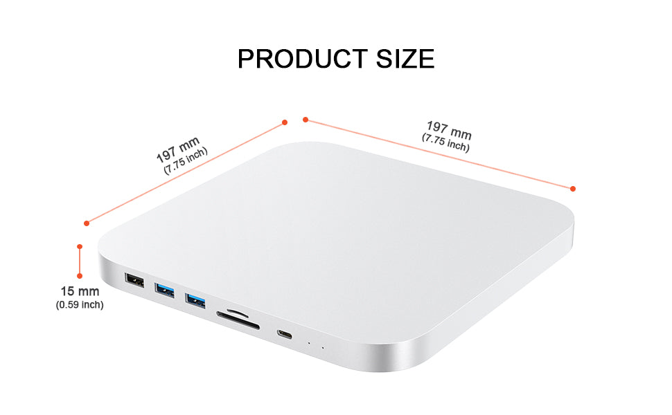 Mac mini M1/M2 Hub with SATA SSD Enclosure – Qwiizlab