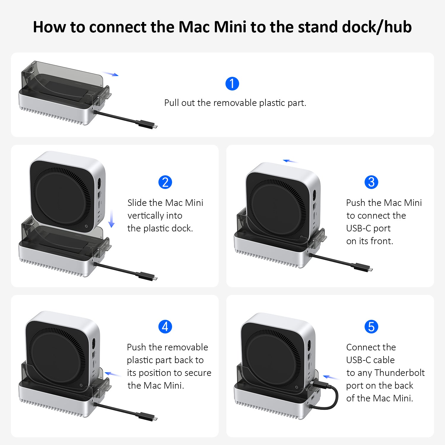 Mac mini M4 Stand & Dock with SSD Enclosure – Qwiizlab